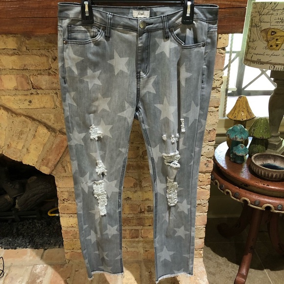 Easel LA — gray wash star jeans - Picture 2 of 9